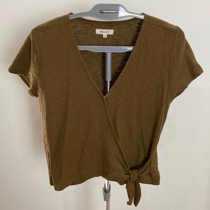 Madewell Texture and Thread Wrap Top